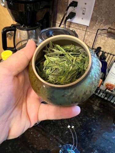 FullChea Longjing Tea 8.8ozu002F250g Dragonwell Tea Chinese Green Tea Loose Leaf Dragon Well Toasty Bean Aromatic photo review